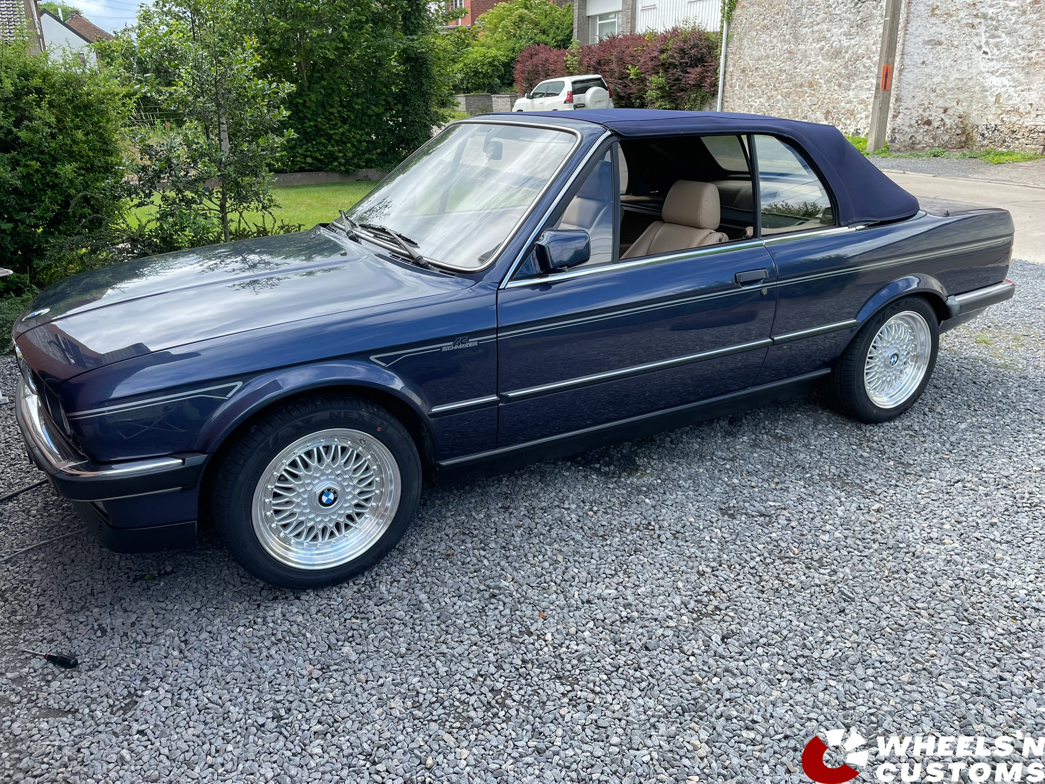 BMW E30  - 16 inch JR Wheels JR9 Silver Machined Lip - 4x100 16x7.5j ET25
