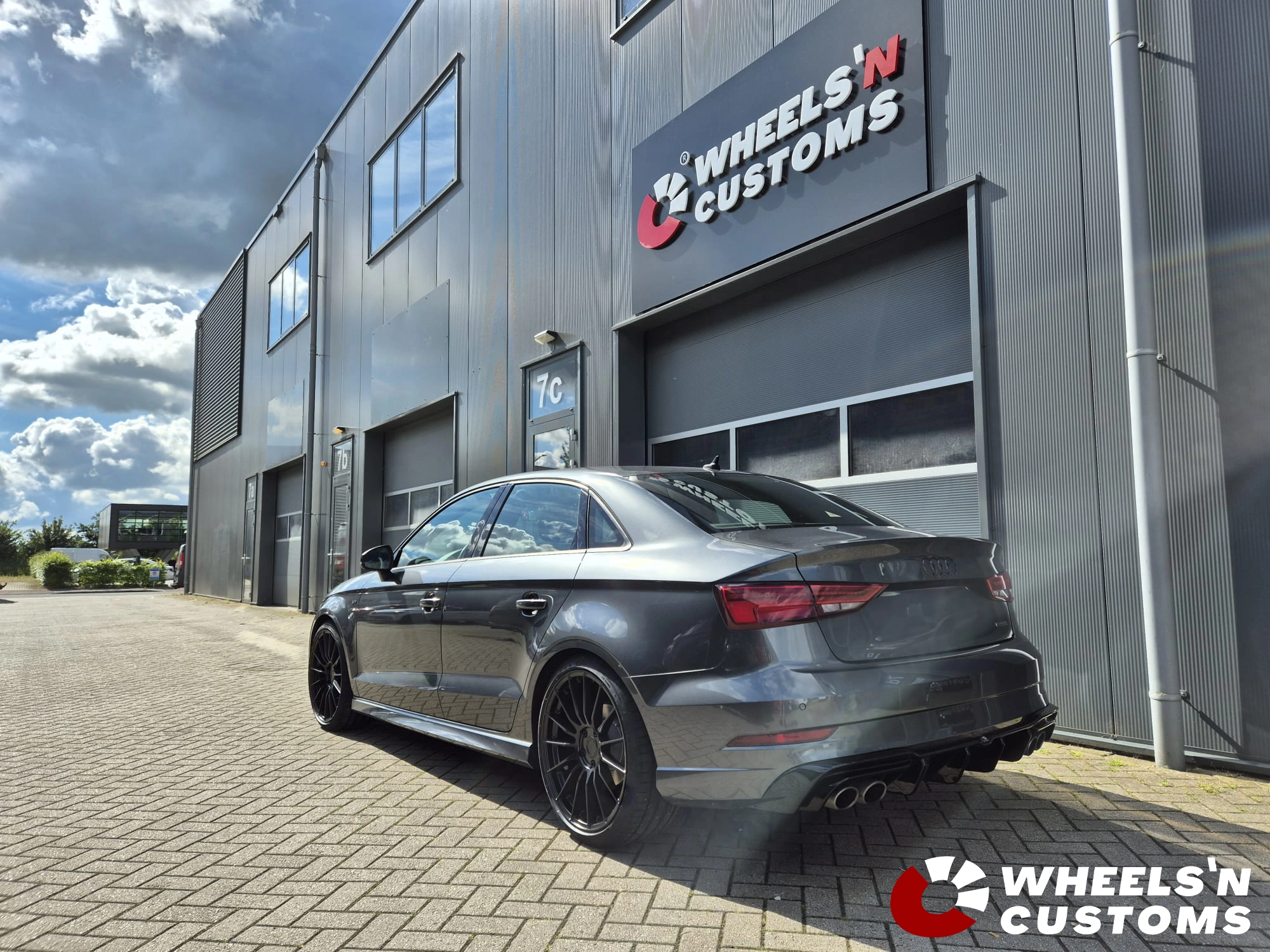 Audi A3 2020 19inch JR SL05  ET20-45 Custom PCD Flat Black 5x112