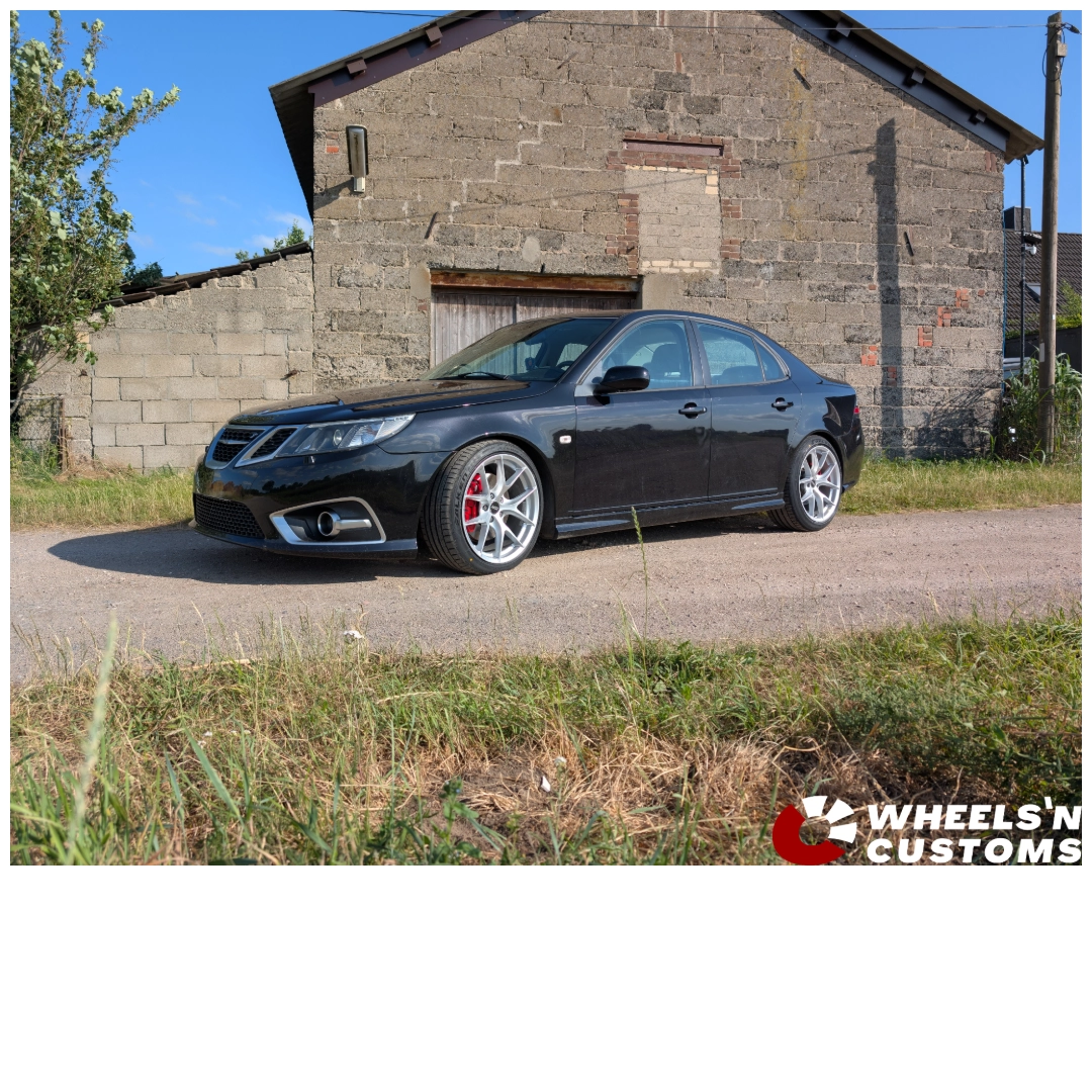 Saab 9-3 2007 -18inch RF2 Hyper Silver 5x110 8.5J/9.5J ET30/35