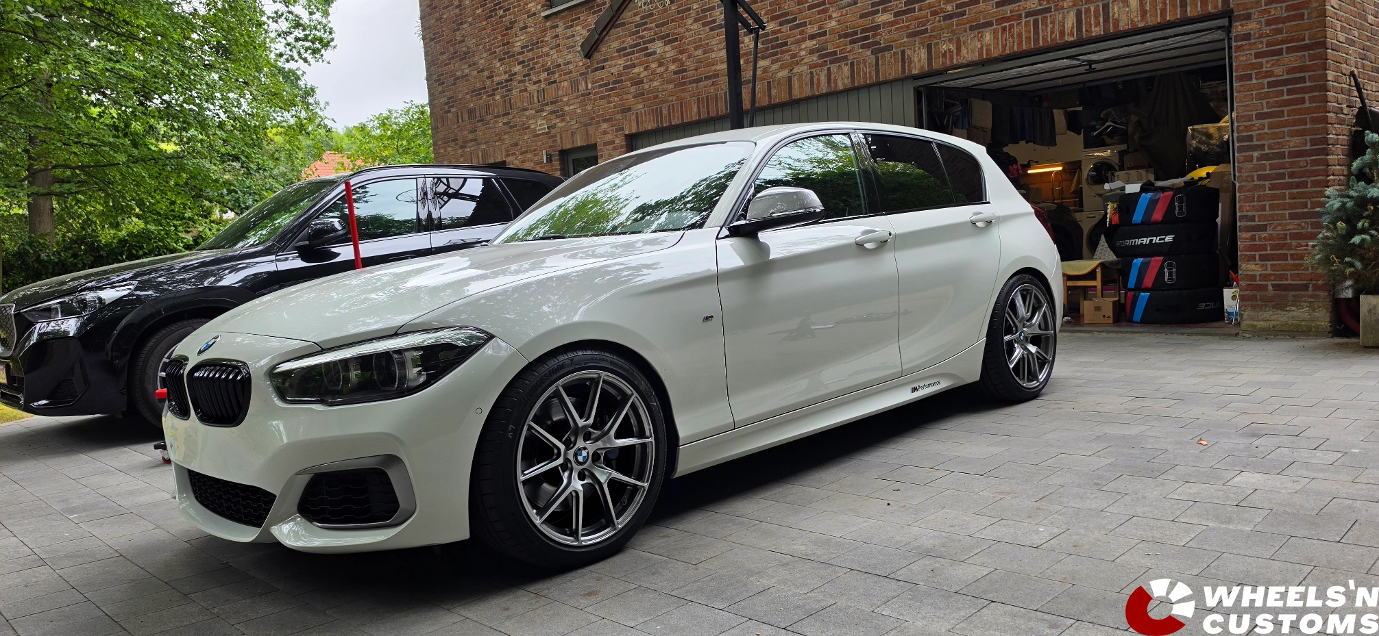 BMW M140i F20 VS-5Apex Wheels 18 inch J waarde8.5 9.5 ET35 ET40 Hyper Black Flow Formed