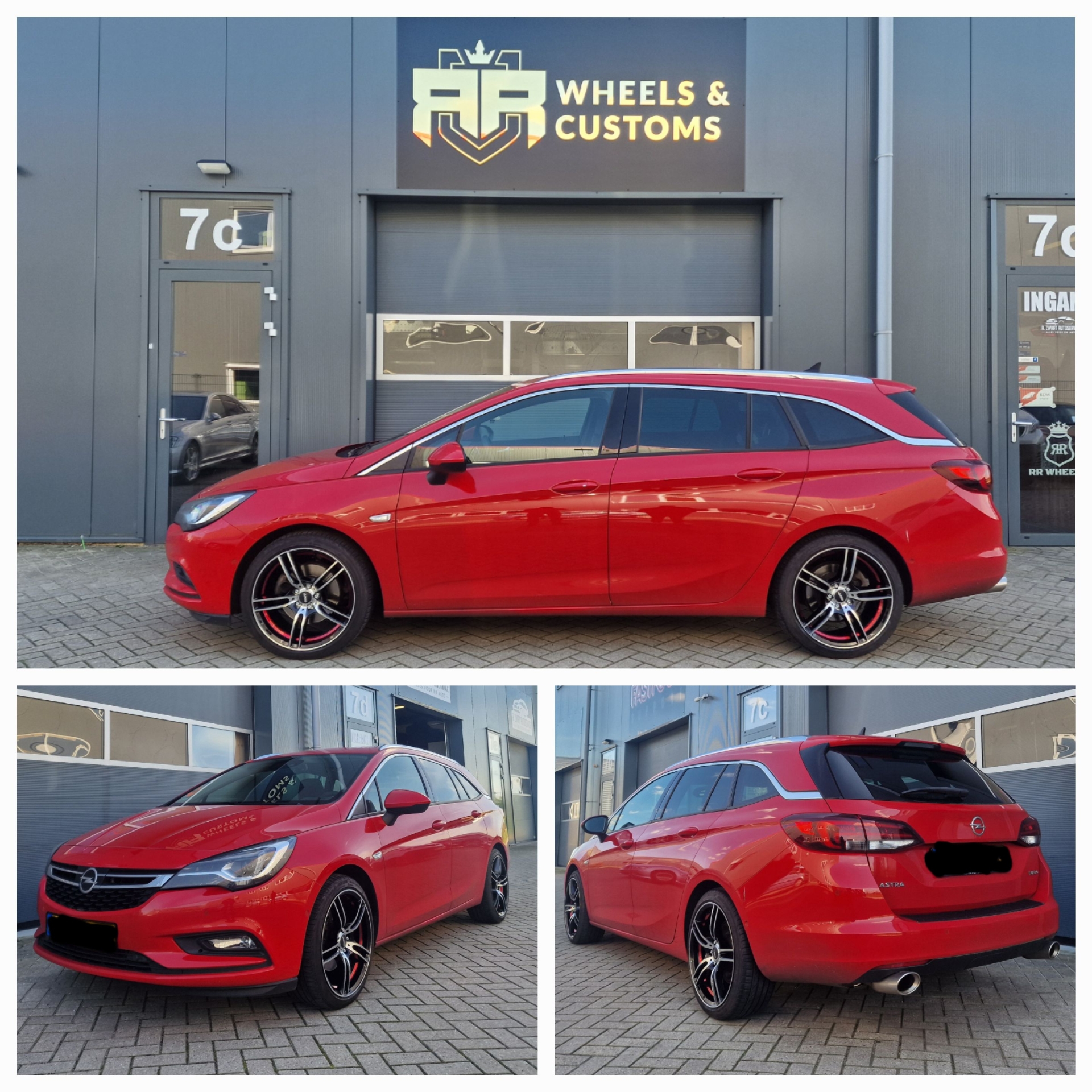 Opel Astra Sports Tourer 1.6T - 18 inch ABS 346 RED STRIPE - 5x105 8J ET38