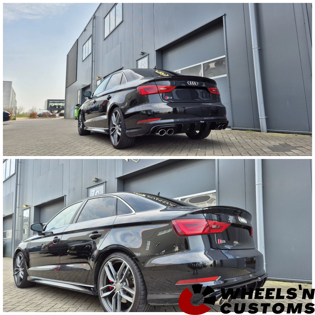 Audi S3 voorzien van Maxton Design Diffuser