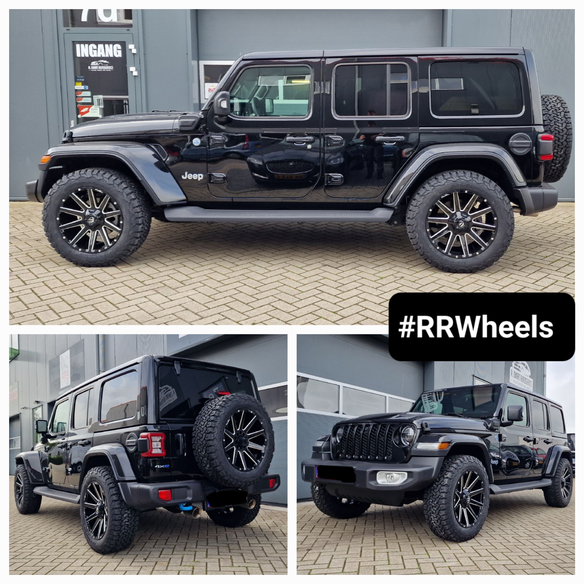 Jeep Wrangler 2023 - 20 inch Fuel Offroad / FC615 Contra Gloss Black Milled face - 5x127 9J ET20