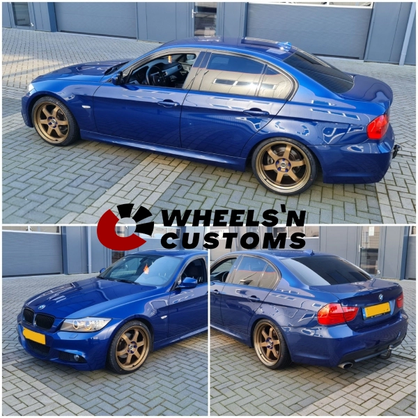 BMW E90 - 19 inch breedset JF Luxury Milled Bronze - 5x120 8.5J + 9.5J ET35.