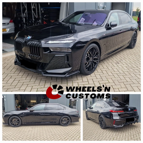 BMW I7 G70 - 22 inch Concaver CVR1 Double Tinted Black - 5x112 9J ET20 + 11J ET45