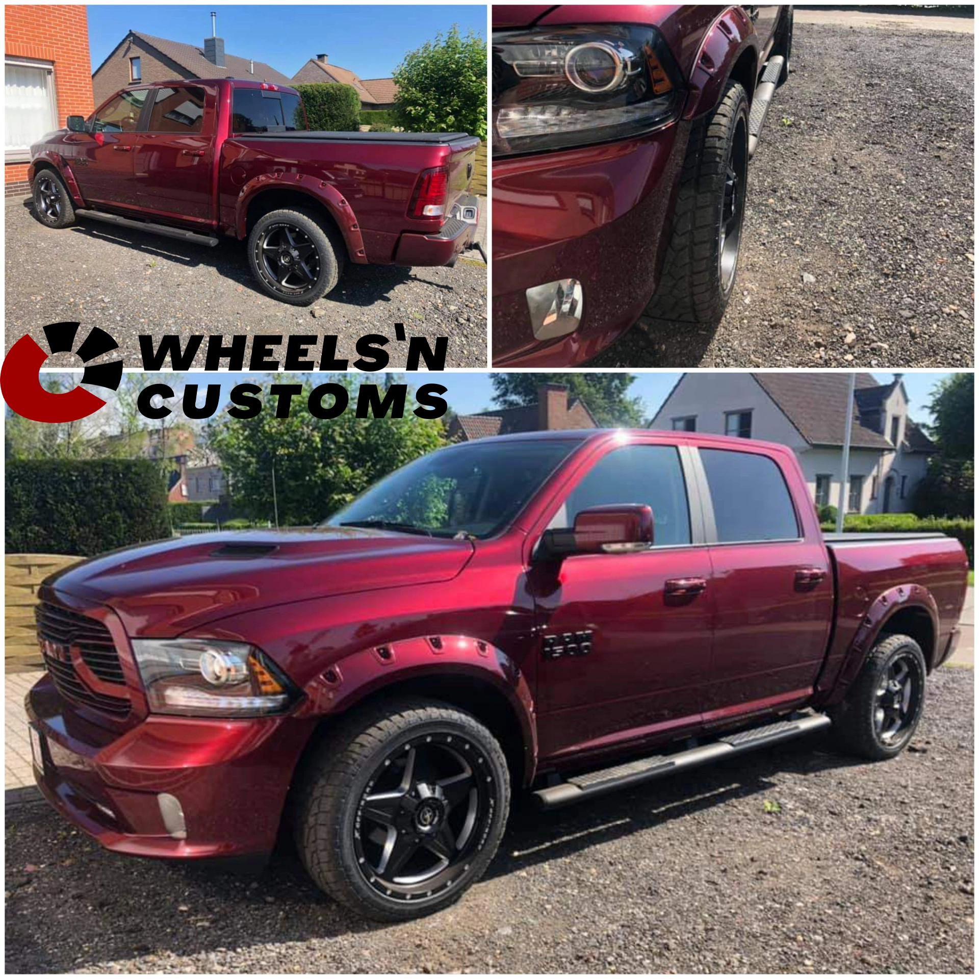 Dodge Ram 1500 - 22 inch XF Off- Road - Matte Black Milling Holes/Window - 5x139,7