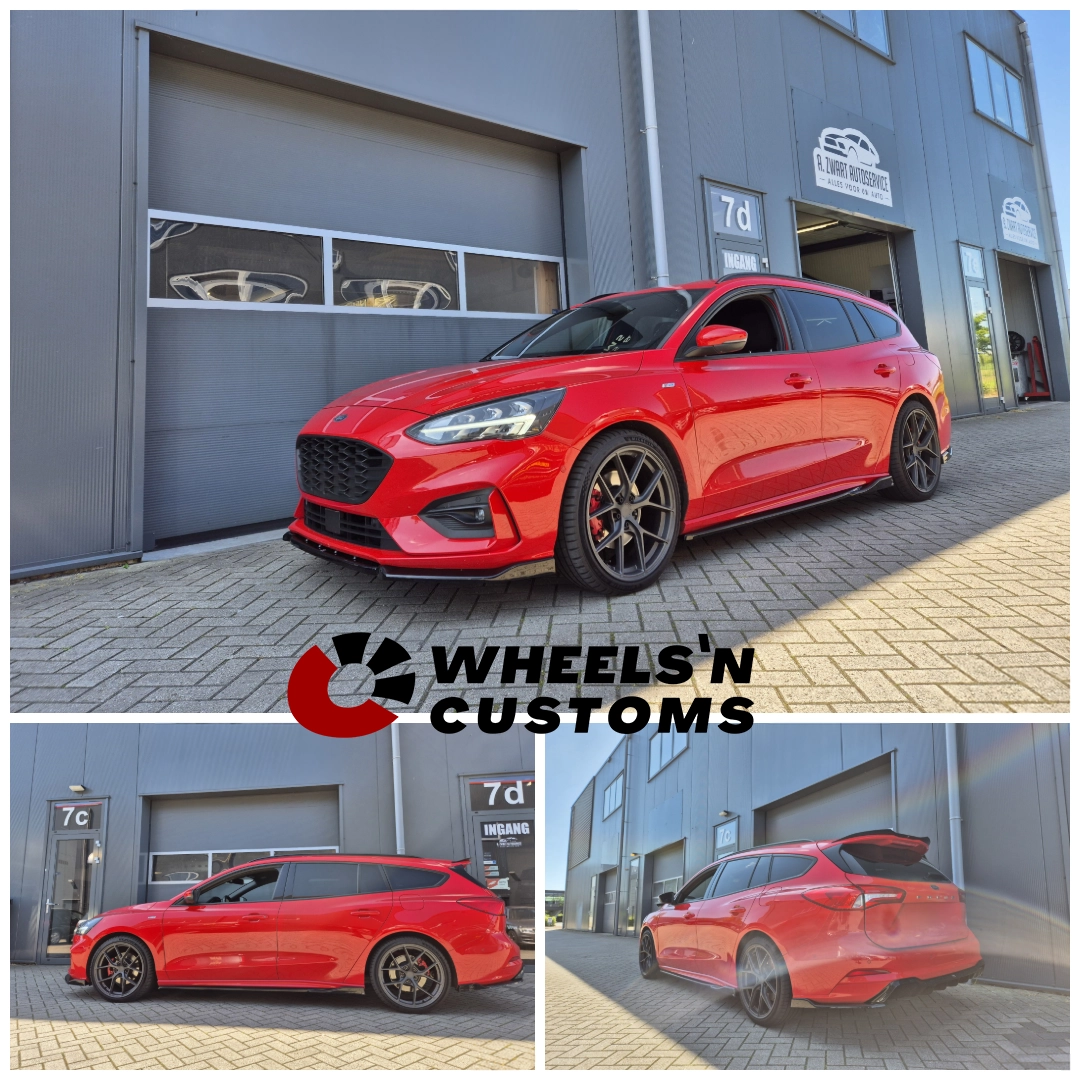 Ford Focus ST-line voorzien van Maxton Design onderdelen