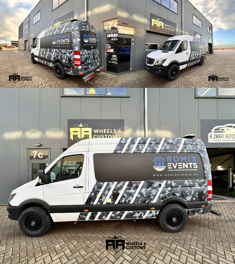 Mercedes Sprinter - 17 inch Wolfrace Slotmag Matt Black - 6x130 8.5J ET35