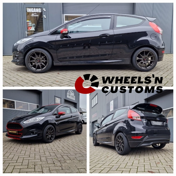 Ford Fiesta - 17 inch Japan Racing Wheels JR11 Flat Gun Metal - 4x108 7.5J ET35