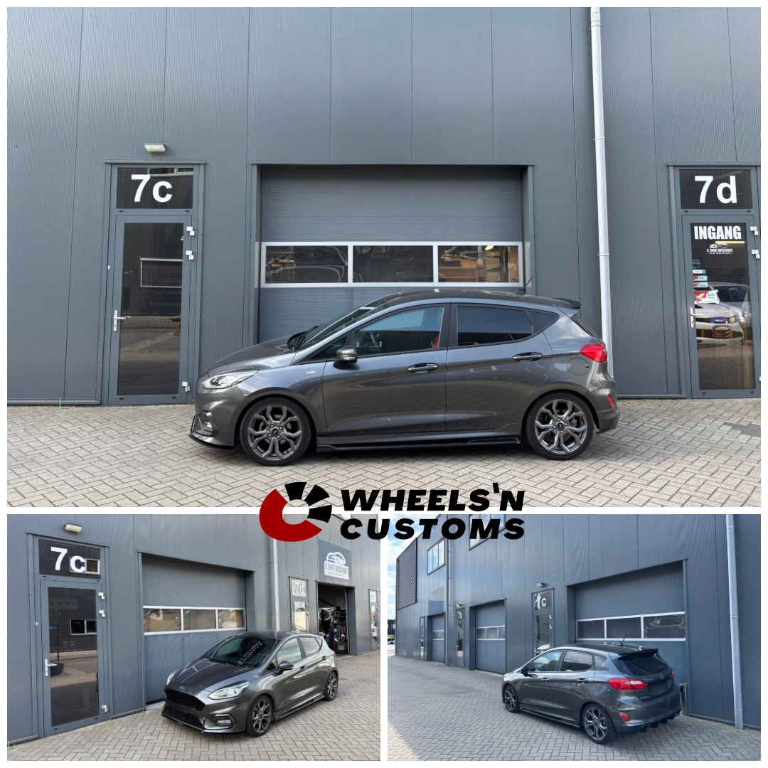 Ford Fiesta ST-line voorzien van een Eibach-Pro verlagingskit