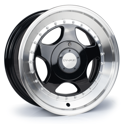 Dare 15x7 Dare F5-SL 4x100/108 et35 CB73.1 Black Polished Lip Dare 15x7 Dare F5-SL 4x100/108 et35 CB73.1 Black Polished Lip