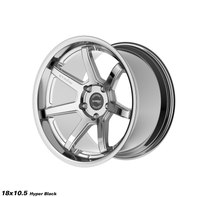 STROM Wheels STROM Wheels DS-15 18 Inch 5x114.3  ET10 10.5J Light Hyper Black 11.8kg